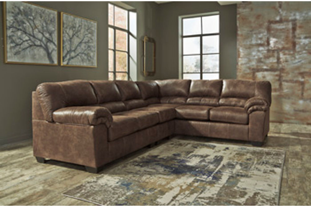 Signature Design by Ashley Bladen 3-Piece Sectional-Coffee