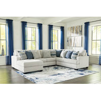 Benchcraft Lowder 4-Piece Sectional with Chaise-Stone