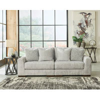 Signature Design by Ashley Regent Park 2-Piece Sectional Loveseat-Pewter