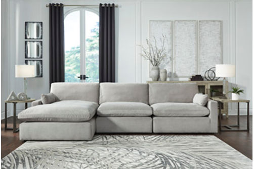 Signature Design by Ashley Sophie 3-Piece Sectional with Chaise-Gray