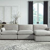 Signature Design by Ashley Sophie 3-Piece Sectional with Chaise-Gray