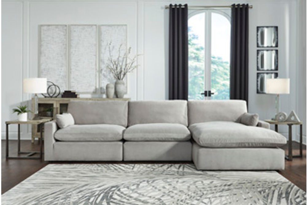 Signature Design by Ashley Sophie 3-Piece Sectional with Chaise-Gray