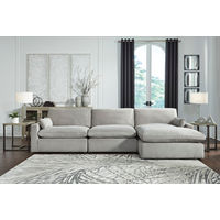 Signature Design by Ashley Sophie 3-Piece Sectional with Chaise-Gray