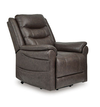 Signature Design by Ashley Oatman Power Lift Recliner-Umber