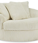 Signature Design by Ashley Lindyn Oversized Swivel Accent Chair-Ivory