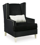 Signature Design by Ashley Harriotte Accent Chair-Black