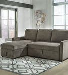 Signature Design by Ashley Kerle 2-Piece Sectional with Pop Up Bed-Charcoal