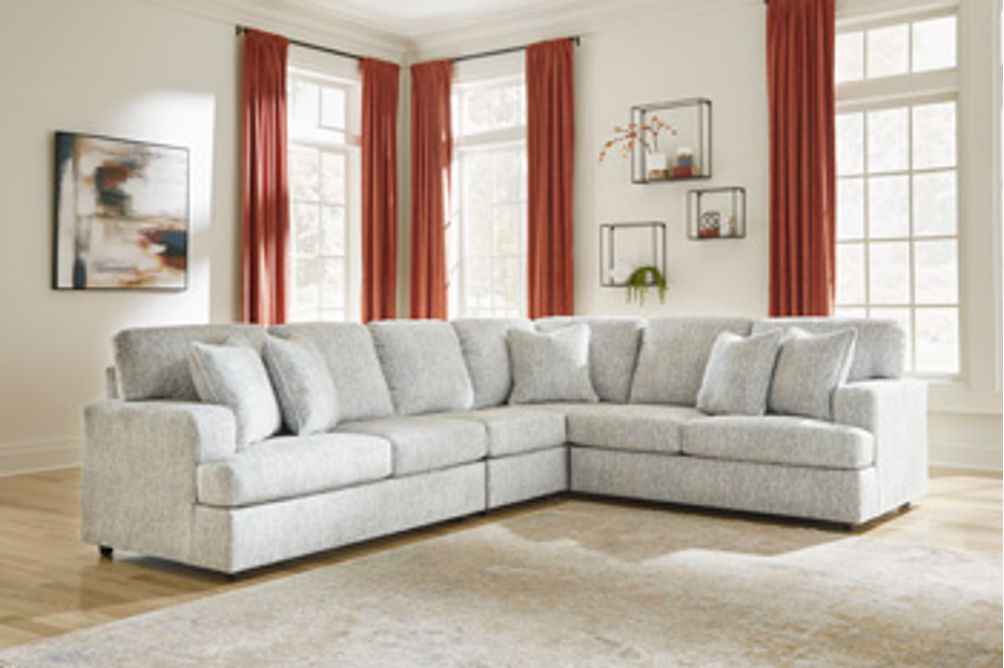 Signature Design by Ashley Playwrite 4-Piece Sectional-Gray