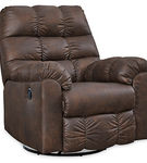 Signature Design by Ashley Derwin Swivel Glider Recliner-Nut