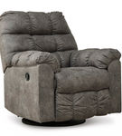 Signature Design by Ashley Derwin Swivel Glider Recliner-Concrete