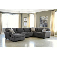 Benchcraft Ambee 3-Piece Sectional with Chaise-Slate