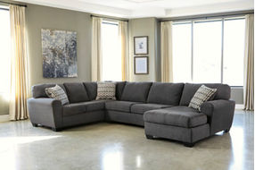 Benchcraft Ambee 3-Piece Sectional with Chaise-Slate