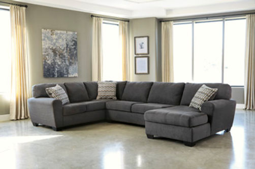 Benchcraft Ambee 3-Piece Sectional with Chaise-Slate