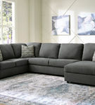 Signature Design by Ashley Edenfield 3-Piece Sectional with Chaise-Charcoal