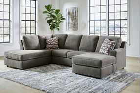 Signature Design by Ashley O'Phannon 2-Piece Sectional with Chaise-Putty