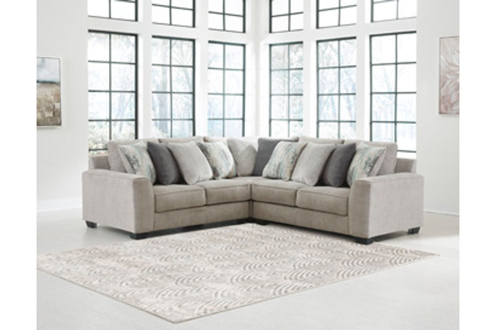 Benchcraft Ardsley 3-Piece Sectional-Pewter