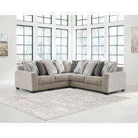 Benchcraft Ardsley 3-Piece Sectional-Pewter