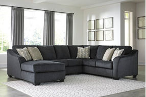 Signature Design by Ashley Eltmann 3-Piece Sectional with Chaise-Slate