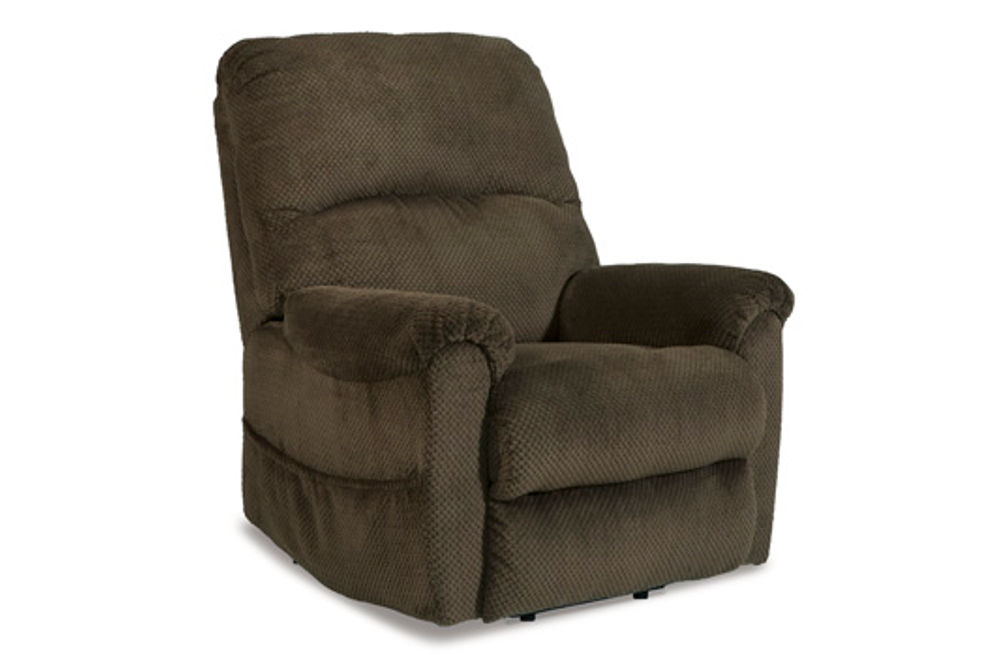 Signature Design by Ashley Shadowboxer Power Lift Recliner-Chocolate