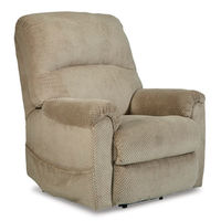 Signature Design by Ashley Shadowboxer Power Lift Recliner-Toast