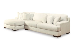 Signature Design by Ashley Zada 2-Piece Sectional with Chaise-Ivory