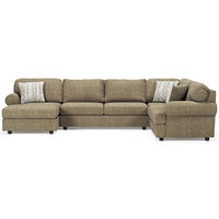 Signature Design by Ashley Hoylake 3-Piece Sectional with Chaise-Chocolate