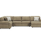 Signature Design by Ashley Hoylake 3-Piece Sectional with Chaise-Chocolate