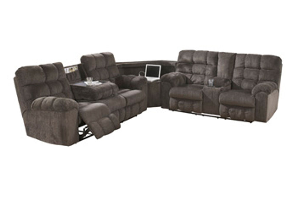 Signature Design by Ashley Acieona 3-Piece Reclining Sectional-Slate