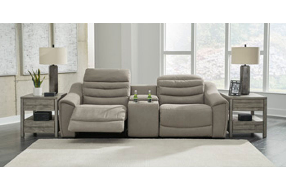 Next-Gen Gaucho 3-Piece Power Reclining Sectional Loveseat-Putty