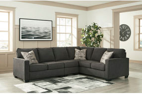 Signature Design by Ashley Lucina 3-Piece Sectional-Charcoal