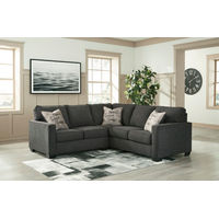 Signature Design by Ashley Lucina 2-Piece Sectional-Charcoal