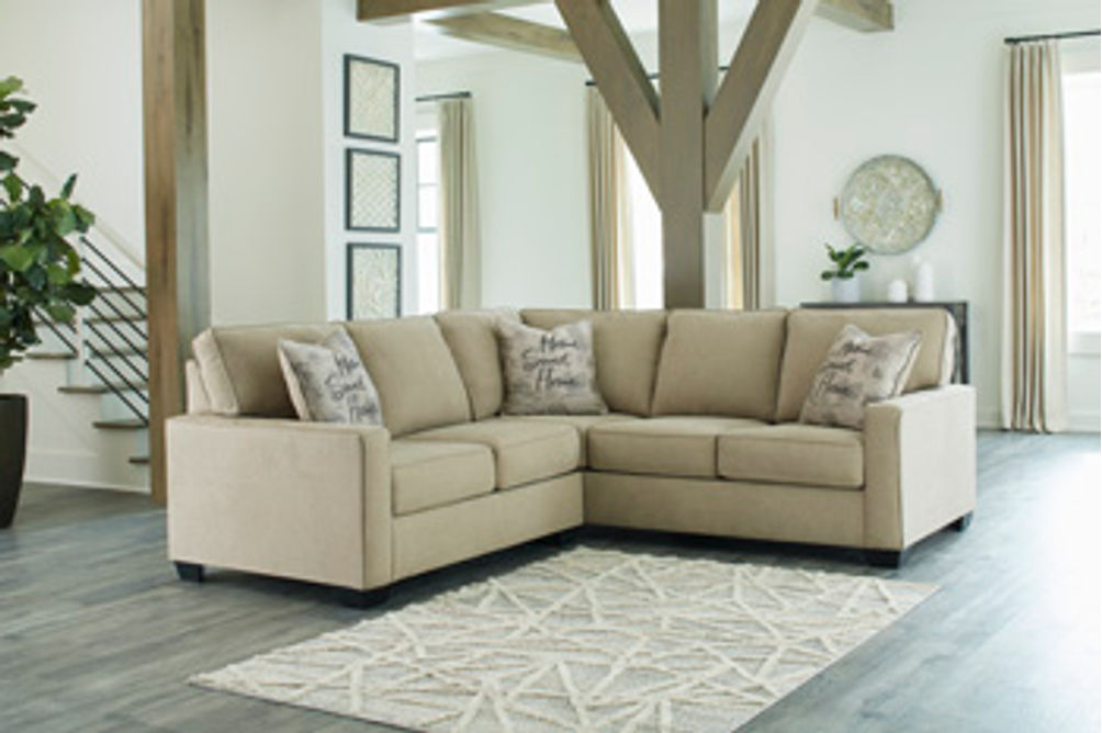 Signature Design by Ashley Lucina 2-Piece Sectional-Quartz