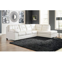 Signature Design by Ashley Donlen 2-Piece Sectional with Chaise-White