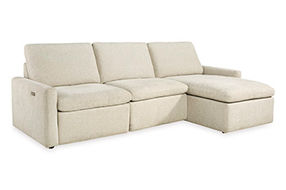 Hartsdale 3-Piece Right Arm Facing Reclining Sofa Chaise-Linen