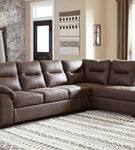 Signature Design by Ashley Maderla 2-Piece Sectional with Chaise-Walnut