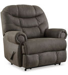 Signature Design by Ashley Camera Time Recliner-Gunmetal