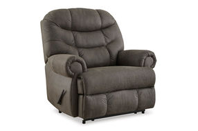 Signature Design by Ashley Camera Time Recliner-Gunmetal