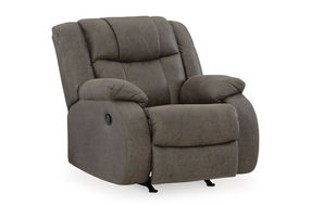 Signature Design by Ashley First Base Recliner-Gunmetal