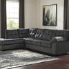 Signature Design by Ashley Accrington 2-Piece Sectional with Chaise-Granite