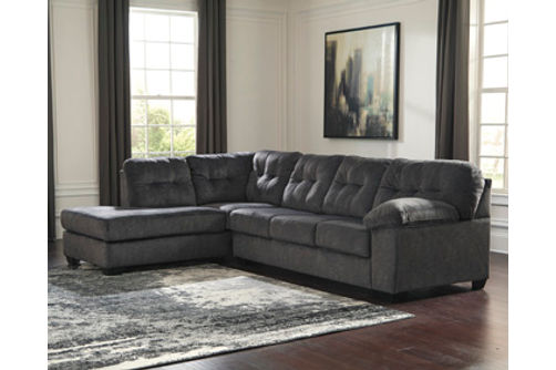 Signature Design by Ashley Accrington 2-Piece Sectional with Chaise-Granite