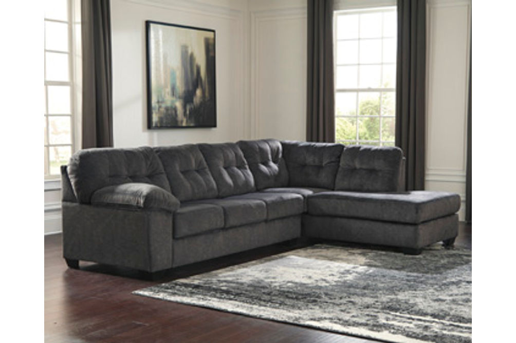 Signature Design by Ashley Accrington 2-Piece Sectional with Chaise-Granite