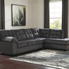 Signature Design by Ashley Accrington 2-Piece Sectional with Chaise-Granite