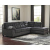 Signature Design by Ashley Accrington 2-Piece Sectional with Chaise-Granite