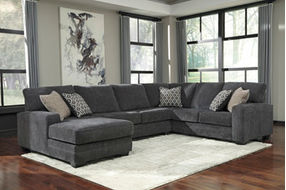 Benchcraft Tracling 3-Piece Sectional with Chaise-Slate