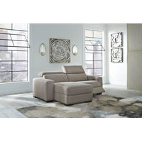 Signature Design by Ashley Mabton 2-Piece Power Reclining Sectional with Chaise