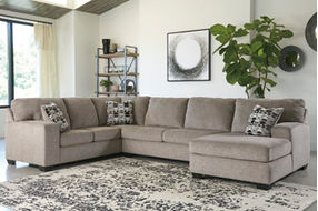 Signature Design by Ashley Ballinasloe 3-Piece Sectional with Chaise-Platinum