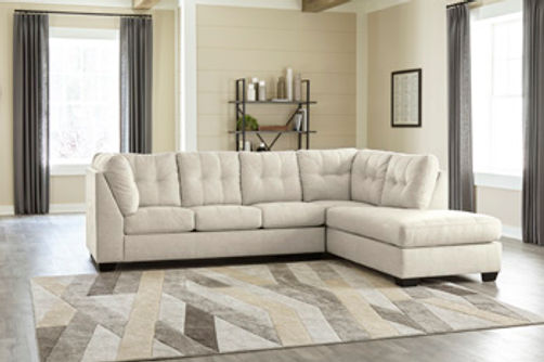 Benchcraft Falkirk 2-Piece Sectional with Chaise-Parchment