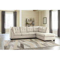 Benchcraft Falkirk 2-Piece Sectional with Chaise-Parchment