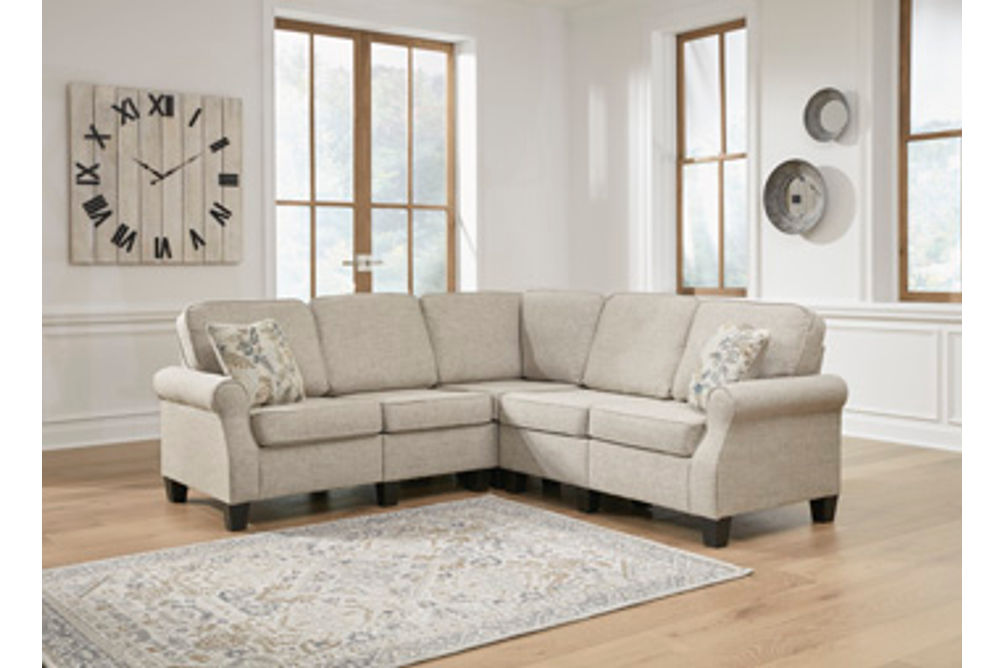 Signature Design by Ashley Alessio 4-Piece Sectional-Beige