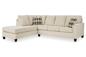 Signature Design by Ashley Abinger 2-Piece Sectional with Chaise-Natural